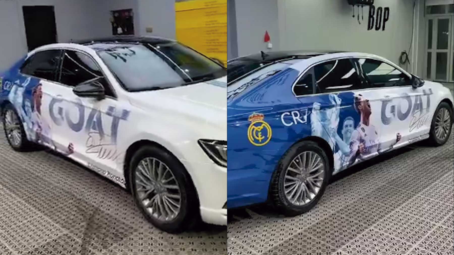 Tunean Un Coche Con Los Logros De Cristiano Ronaldo En El Madrid