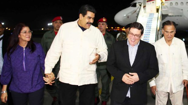 Nicolás Maduro llegó en el avión presidencial venezolano a La Habana (Foto: Reuters)