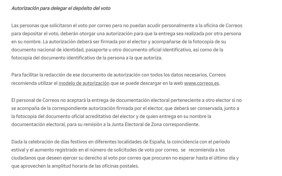 Correos Pide A Los Ciudadanos Que Deleguen Su Voto Tras Retrasarse En