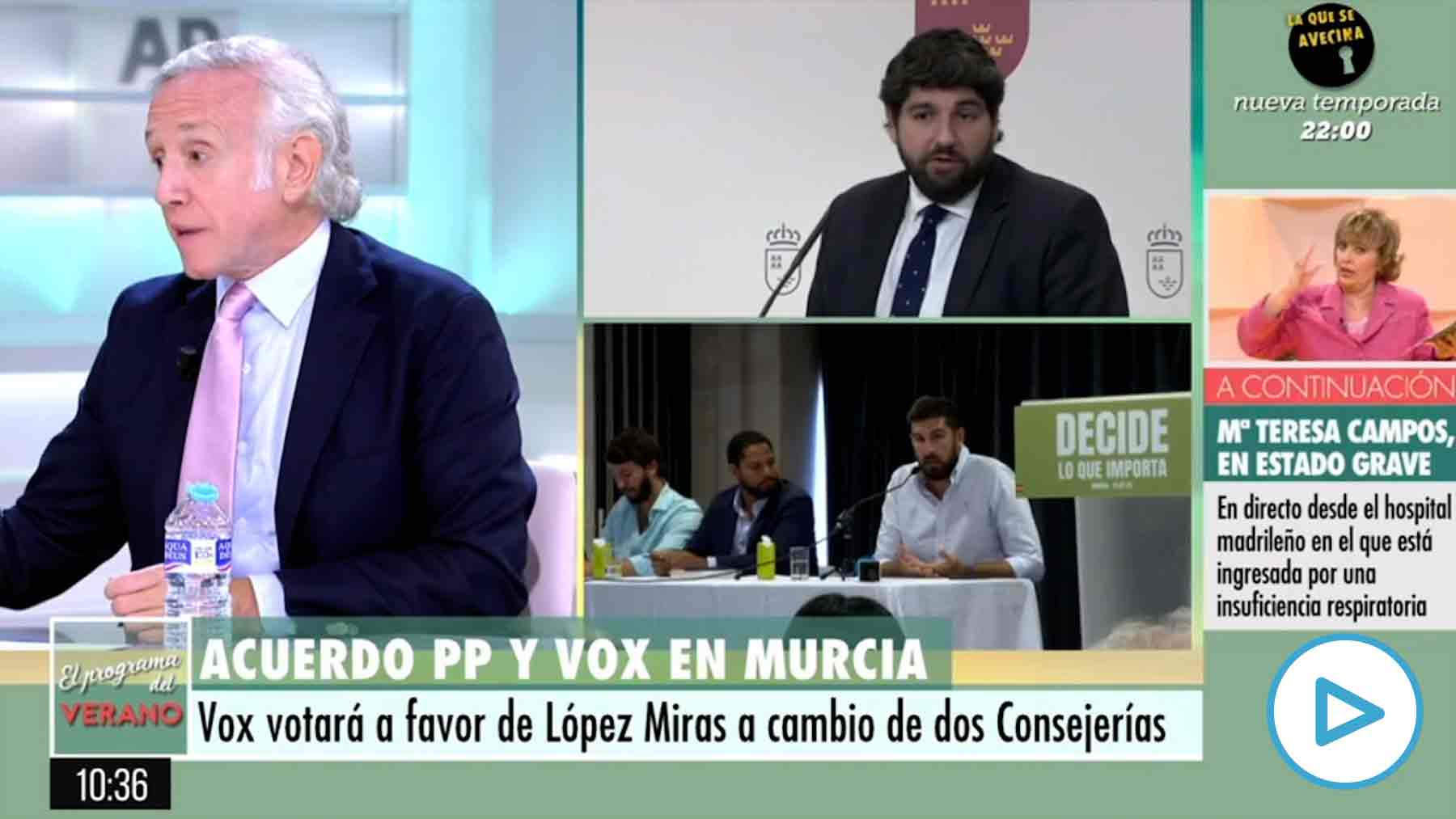 Inda Sobre El Acuerdo Entre Pp Y Vox En Murcia Han Hecho Un V A