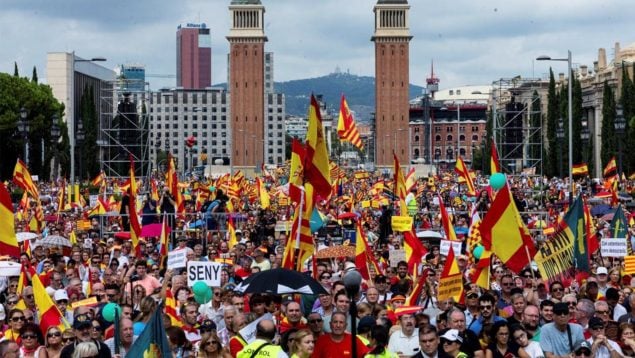 Qui N Convoca La Manifestaci N Contra La Amnist A Del De Octubre Y