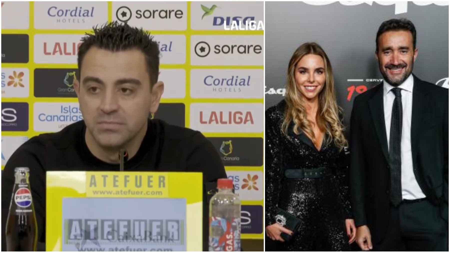 El enganchón de Xavi Hernández con la periodista Helena Condis