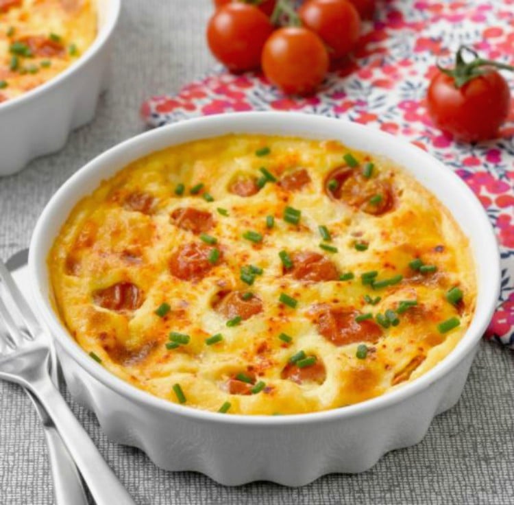 Clafoutis Con Tomates Cherry