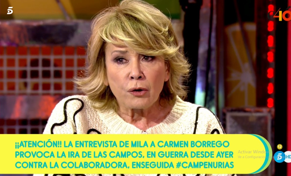 Mila Ximénez se derrumba por las Campos Terelu no me ha reprochado nada