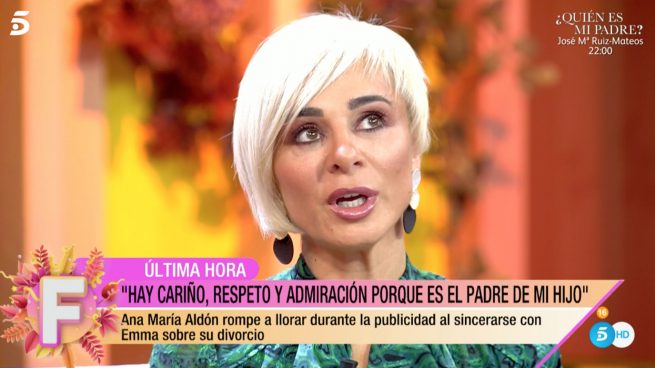 Las lágrimas de Ana María Aldón al confirmar su divorcio de Ortega Cano