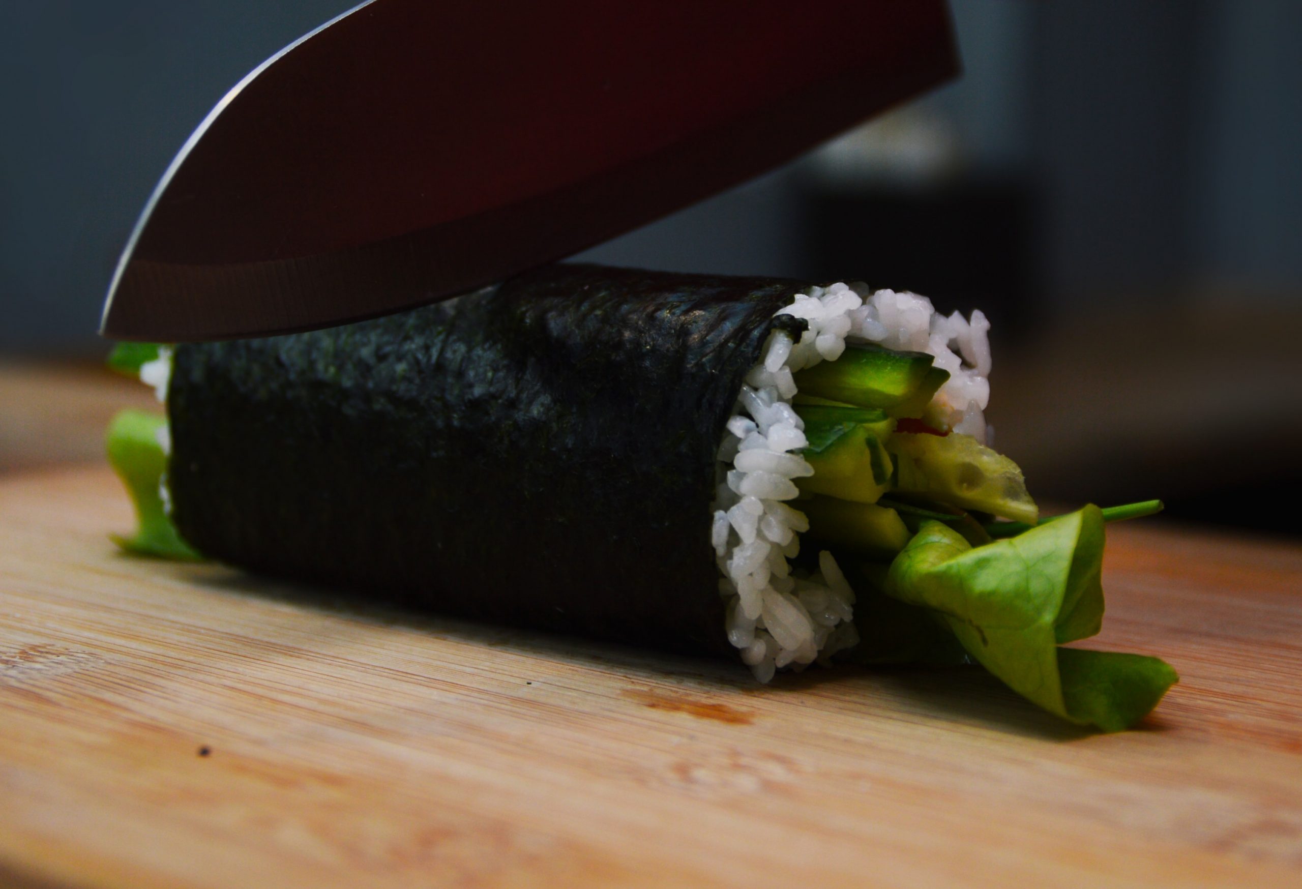 Resultado del sushi enrollado en el makisu