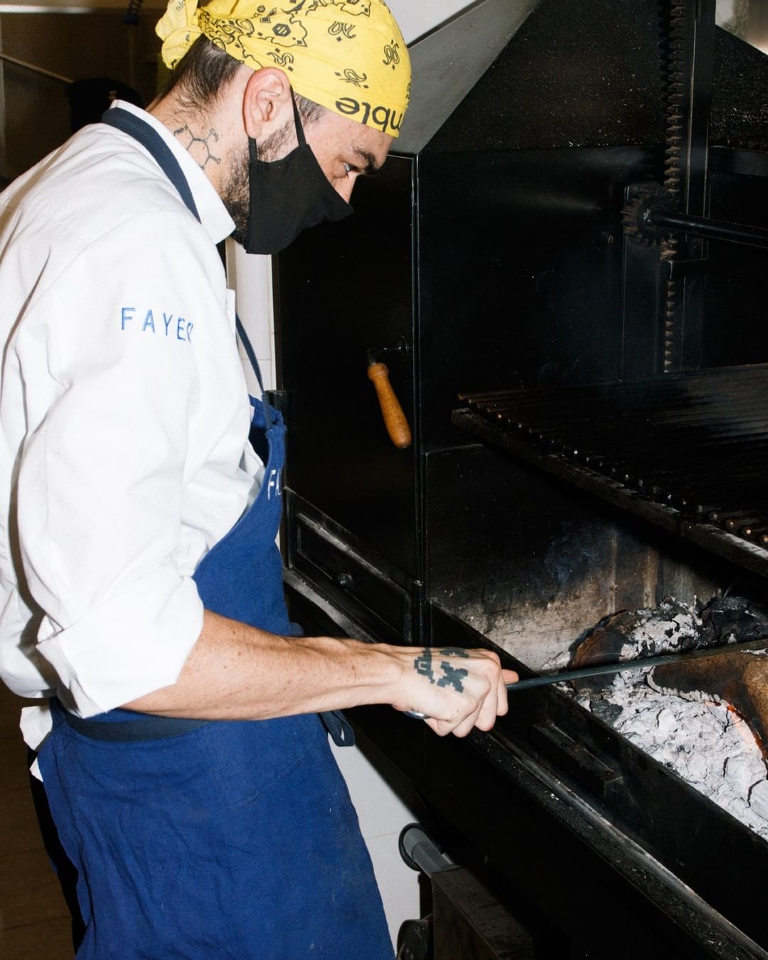 Cocinero en la cocina de Fayer