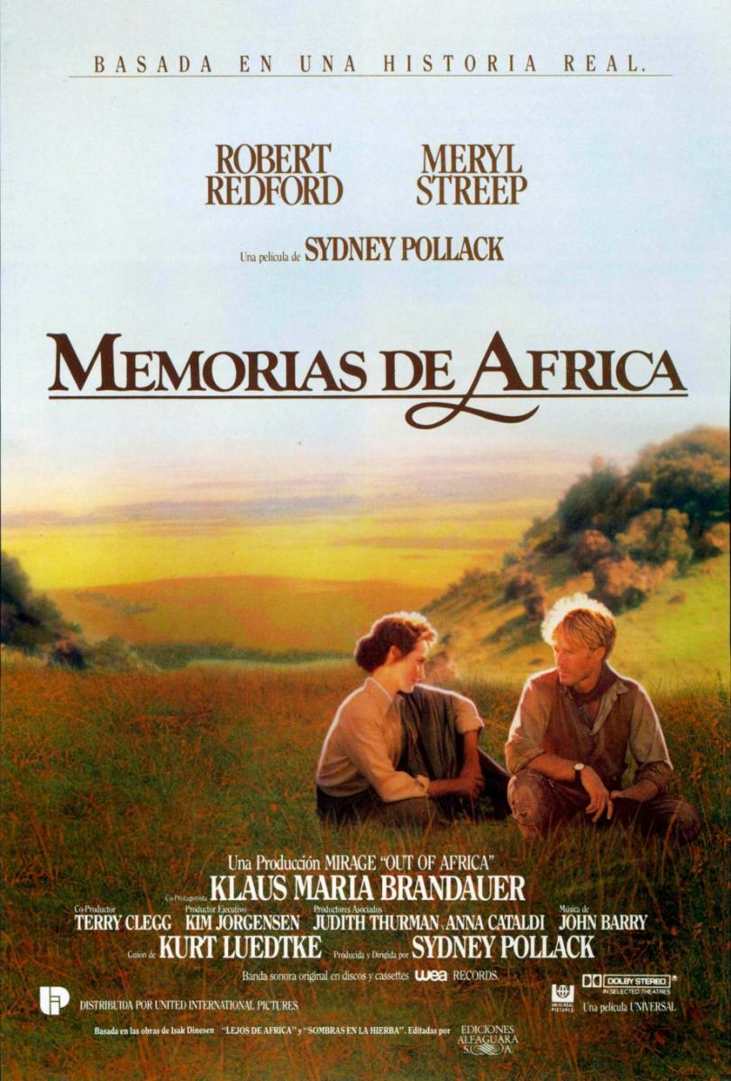 Cartel de la película Memorias de África