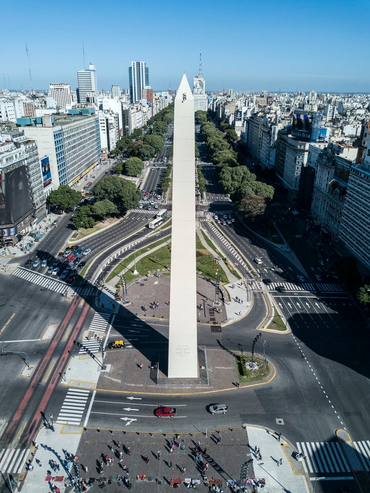 Obelisco en la ciudad de Buenos Aires / Foto: Unplash