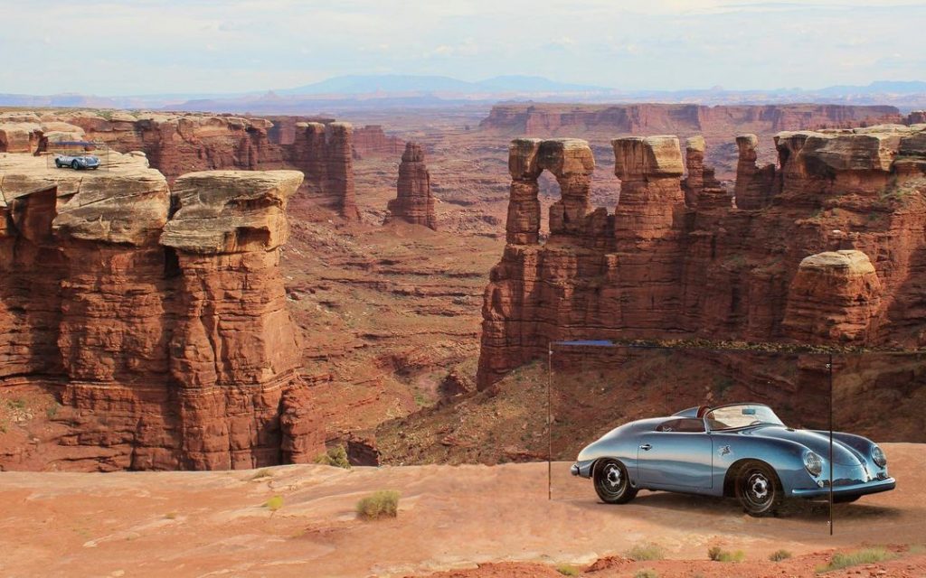 Porsche en el desierto / Foto: Jared Zaugg