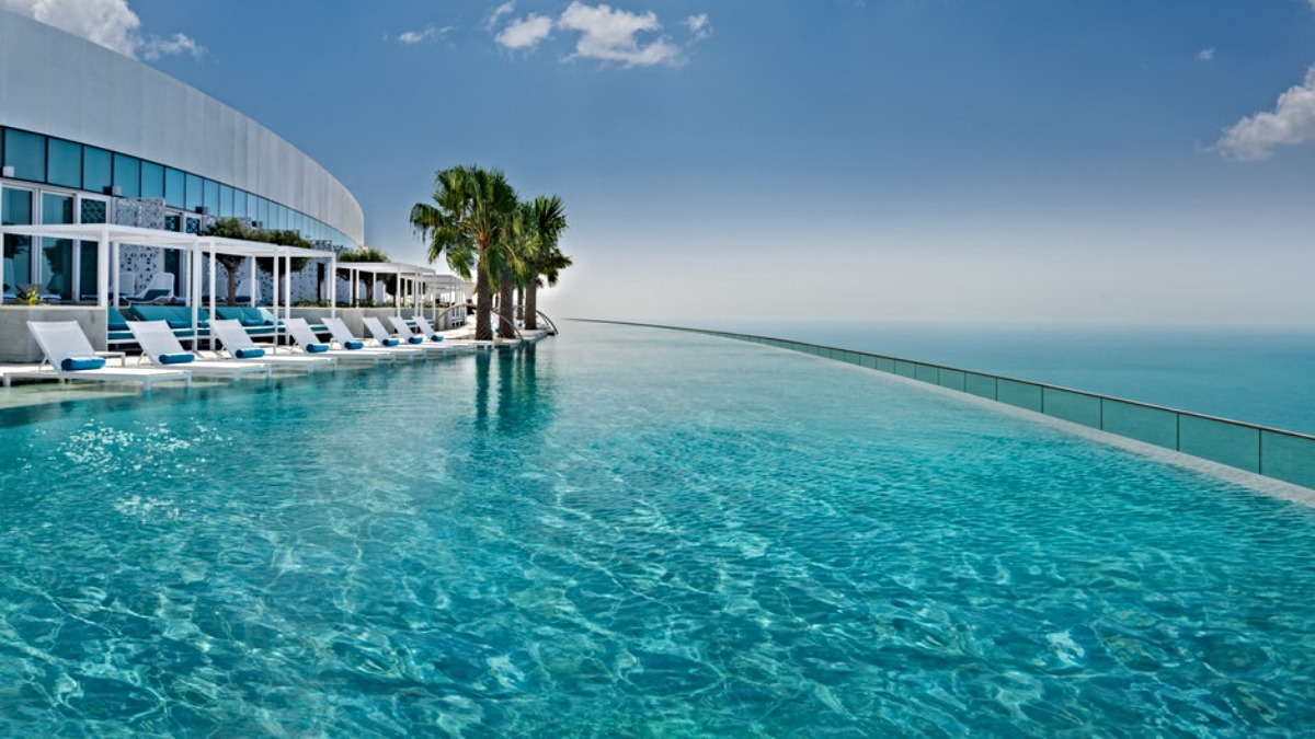 Infinity pool más alta del mundo, en Dubái