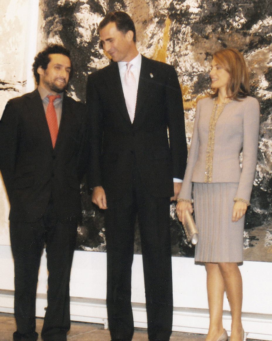 Carlos García con Don Felipe y Doña Letizia en Oviedo