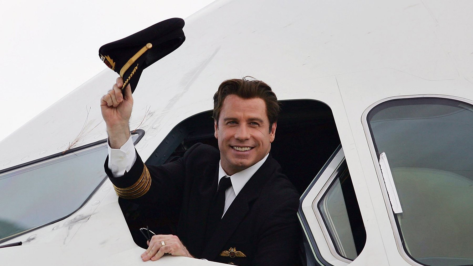 John Travolta en su jet privado. /Foto: Getty
