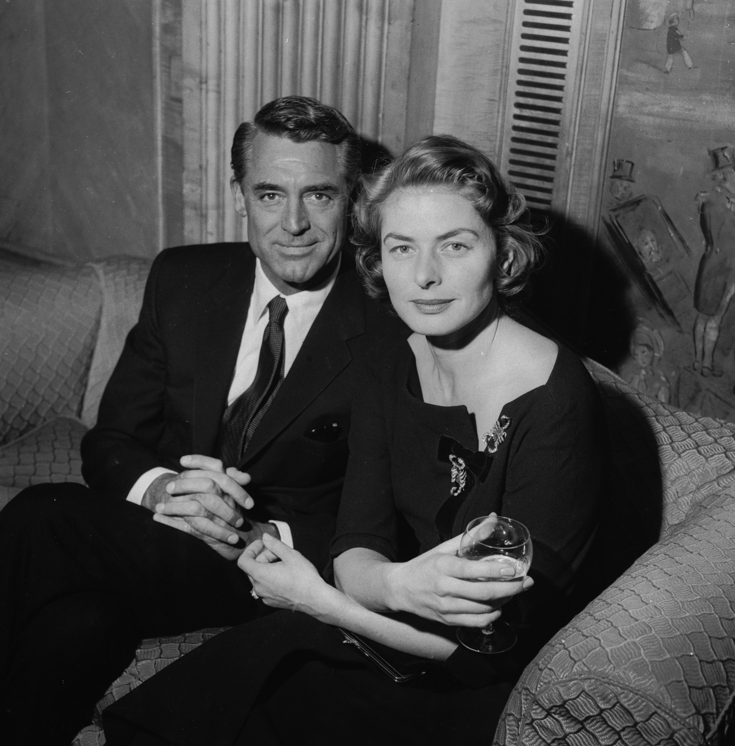 Cary Grant e Ingrid Bergman en 1957 / Foto: Getty Images