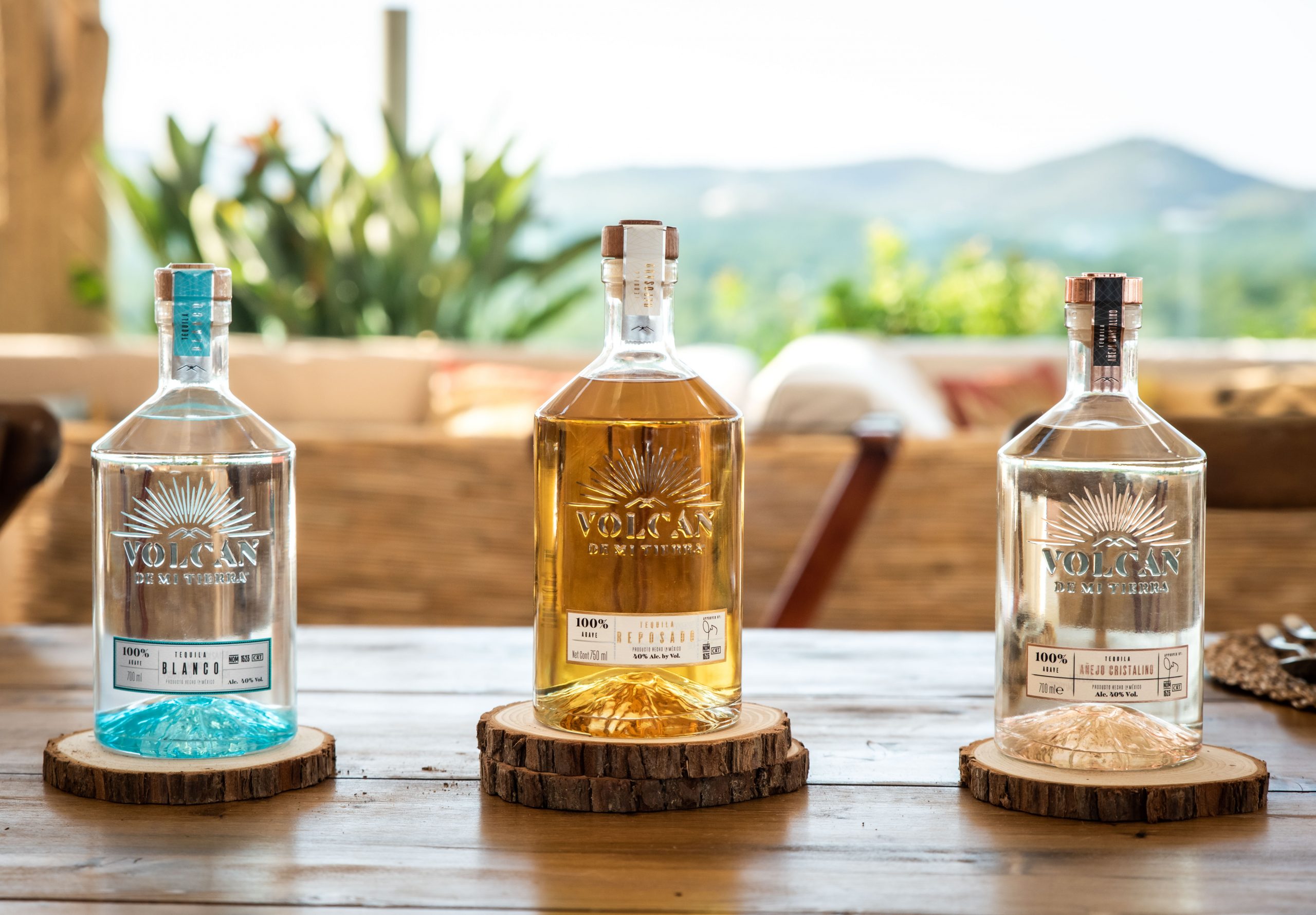 Las tres variedades de tequila de Volcán de mi Tierra