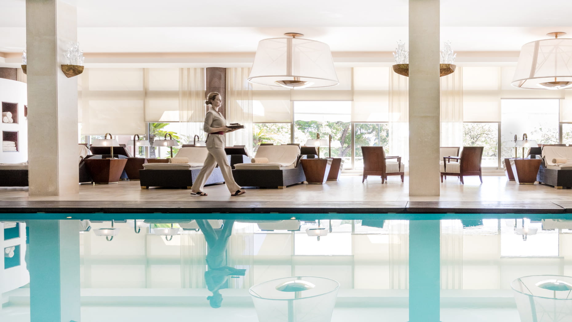 La piscina interior / Foto: Four Seasons Lisbon