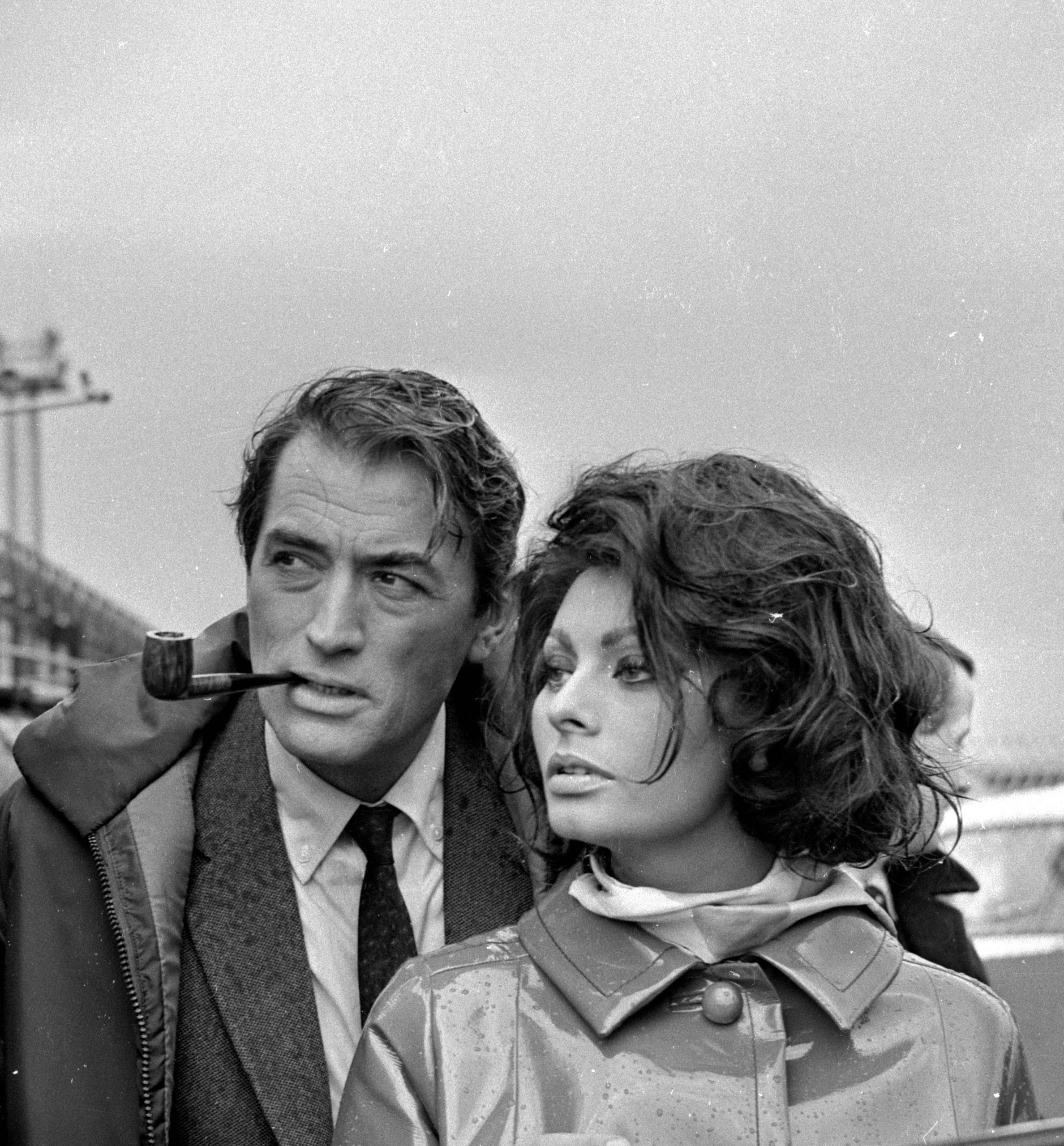 Gregory Peck y Sophia Loren en 1965 / Foto: Getty Images