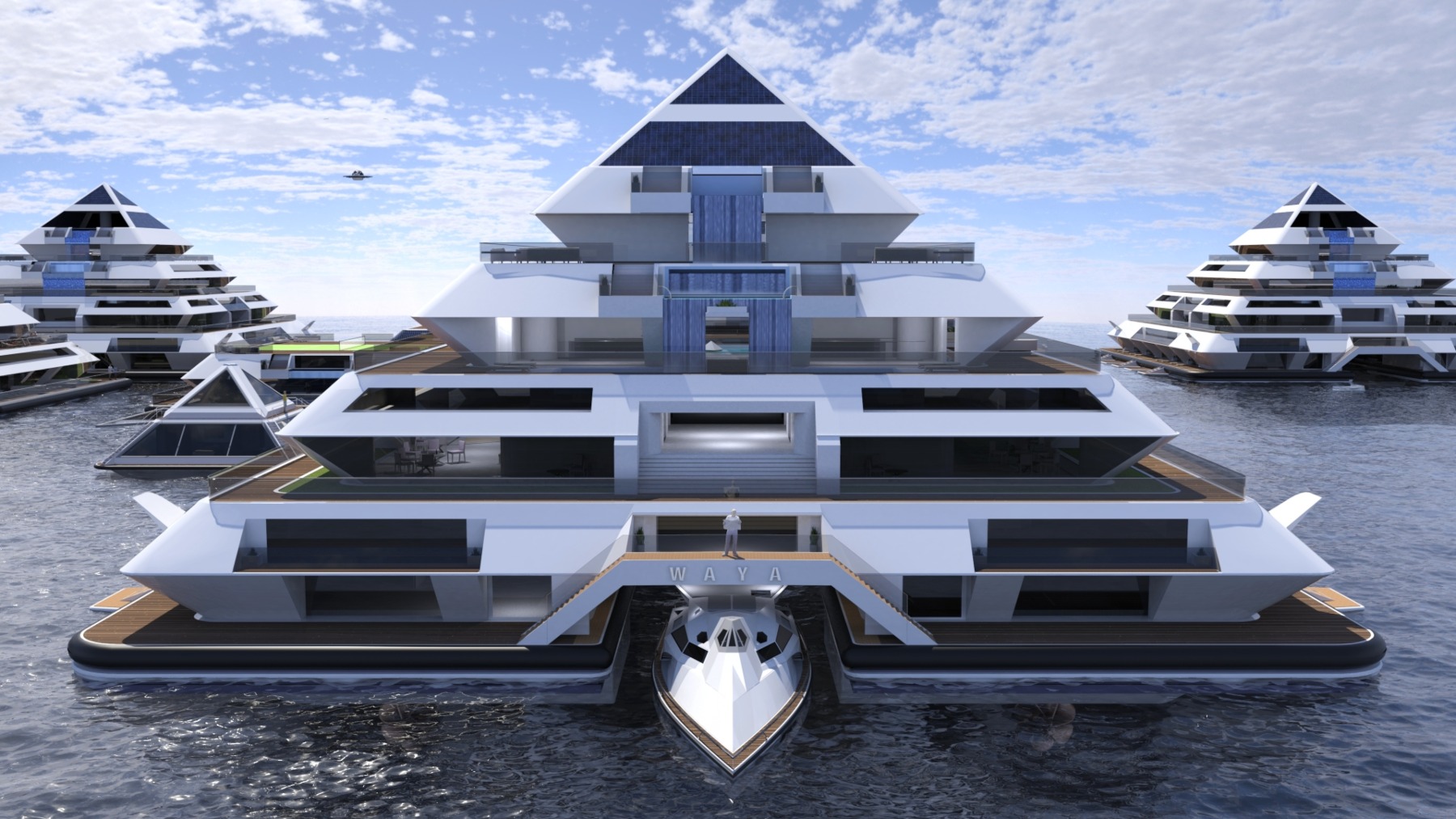 Casa flotante de Lazzarini Design Studio