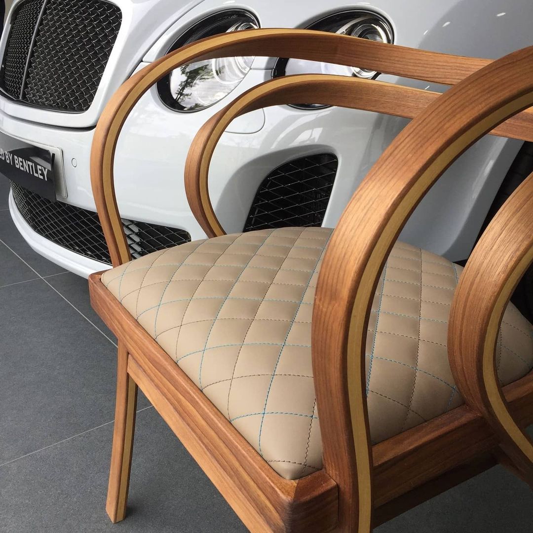 Silla con tapizado Bentley