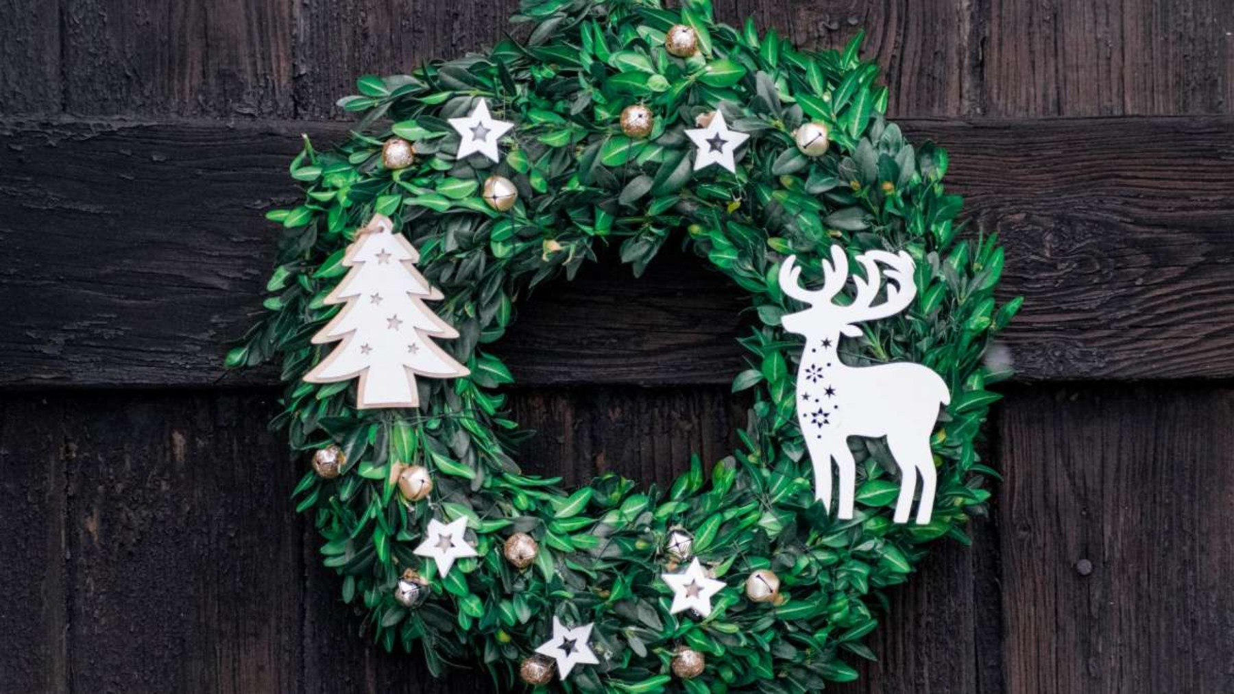 Decorar puerta de Navidad