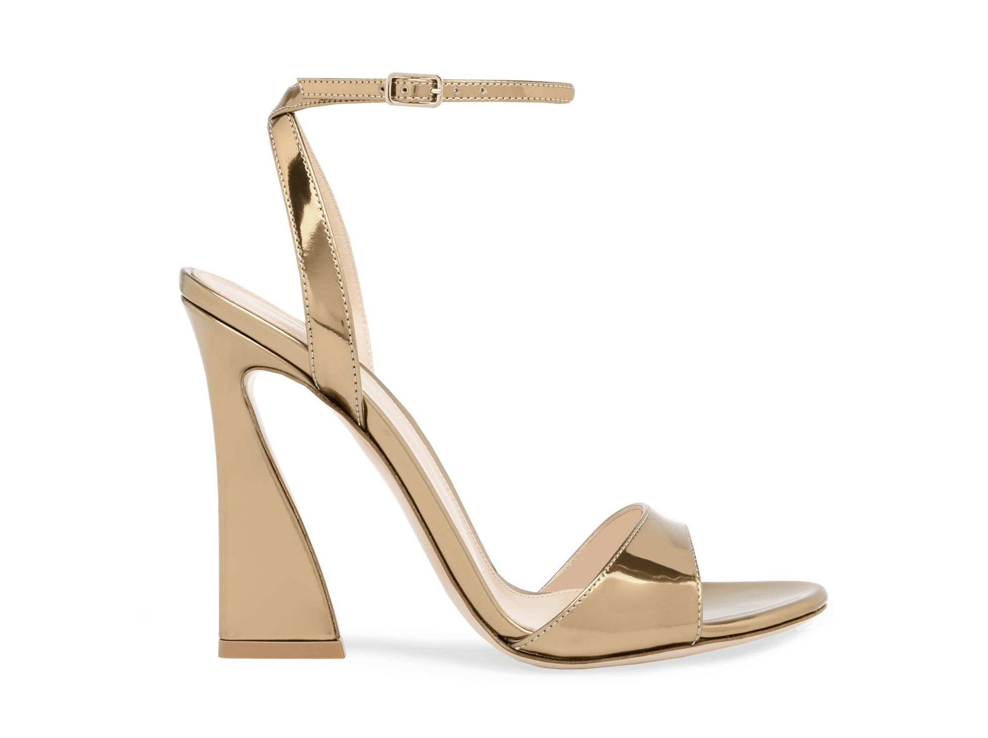 Sandalias doradas de Gianvito Rossi/Foto: Gianvito Rossi