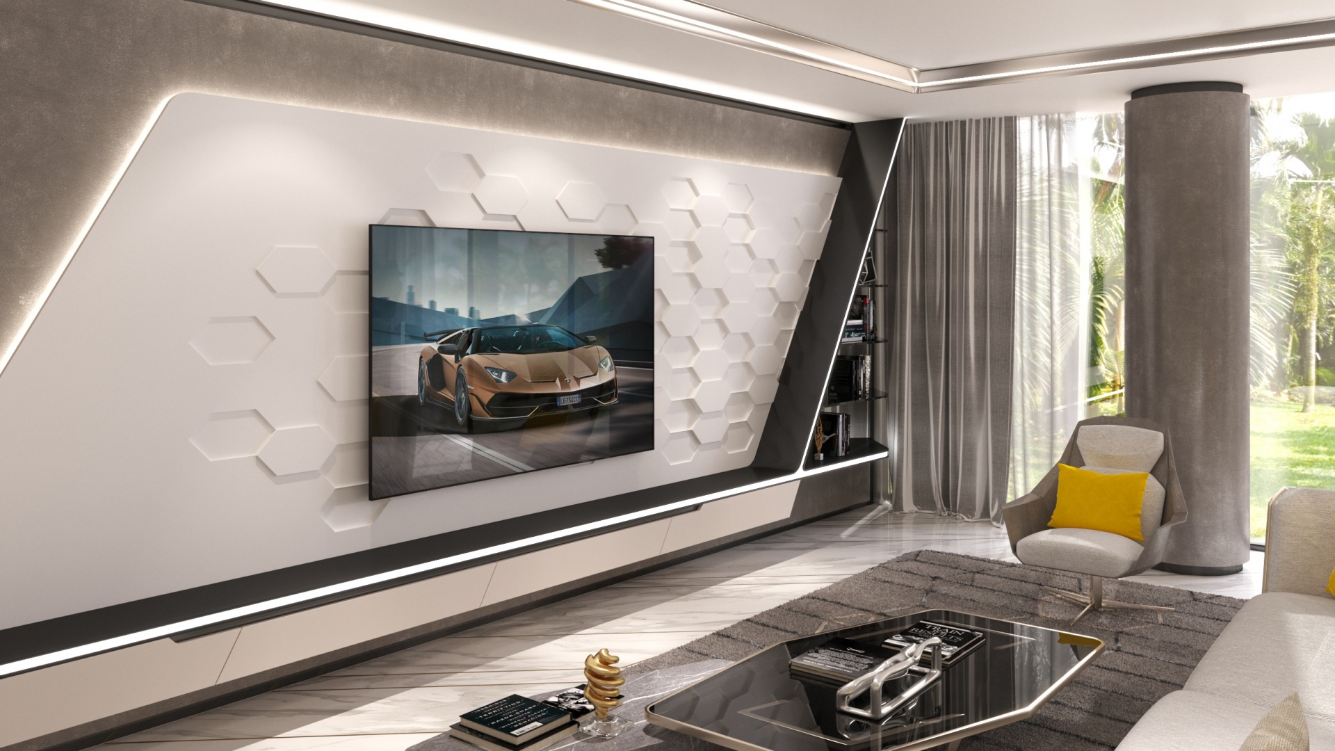 Salón villa Lamborghini