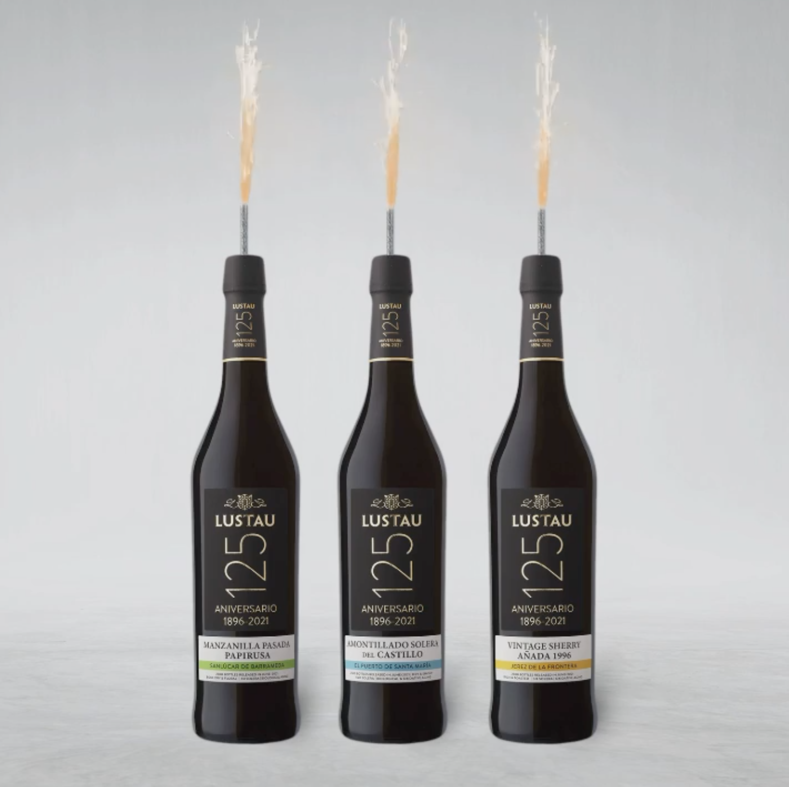 Tres botellas para celebrar los 125 años de bodegas Lustau