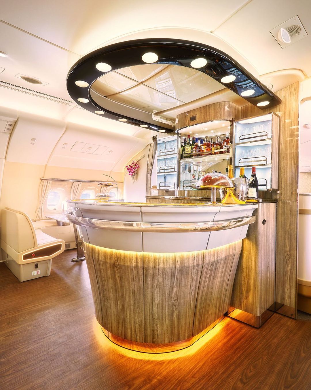 Bar del A380 de Emirates