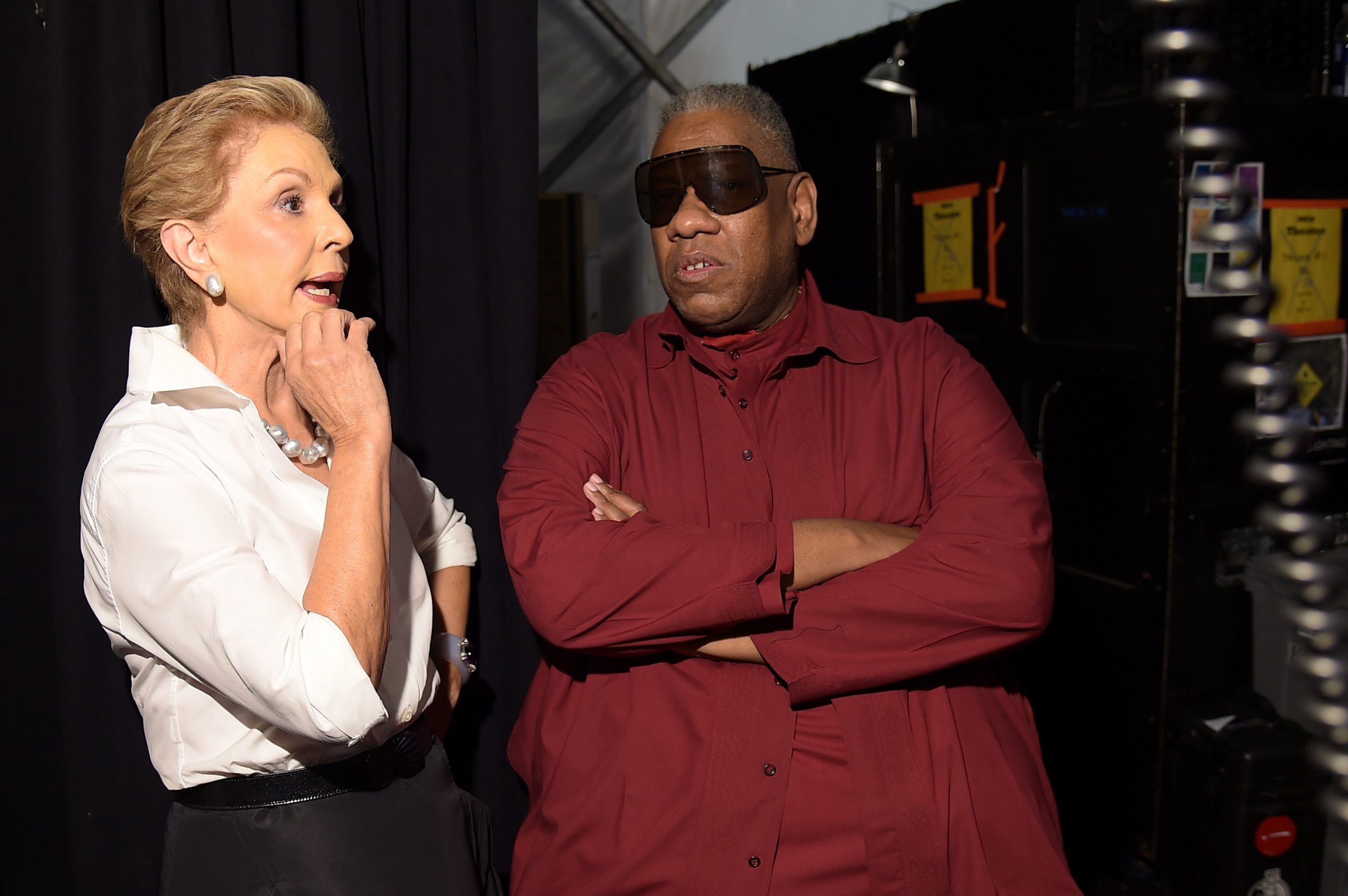 André Leon Talley junto a Carolina Herrera