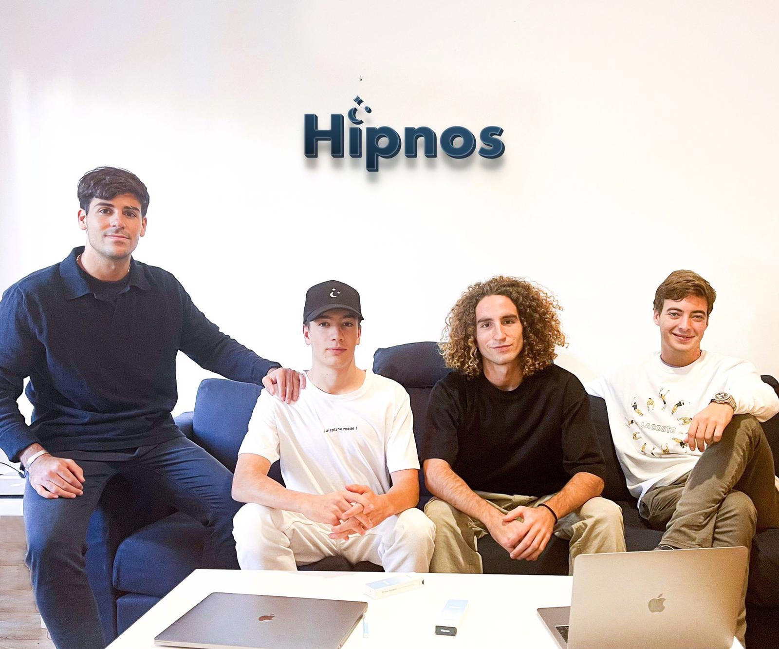 Los 4 jóvenes fundadores de Hipnos/Foto: Hipnos