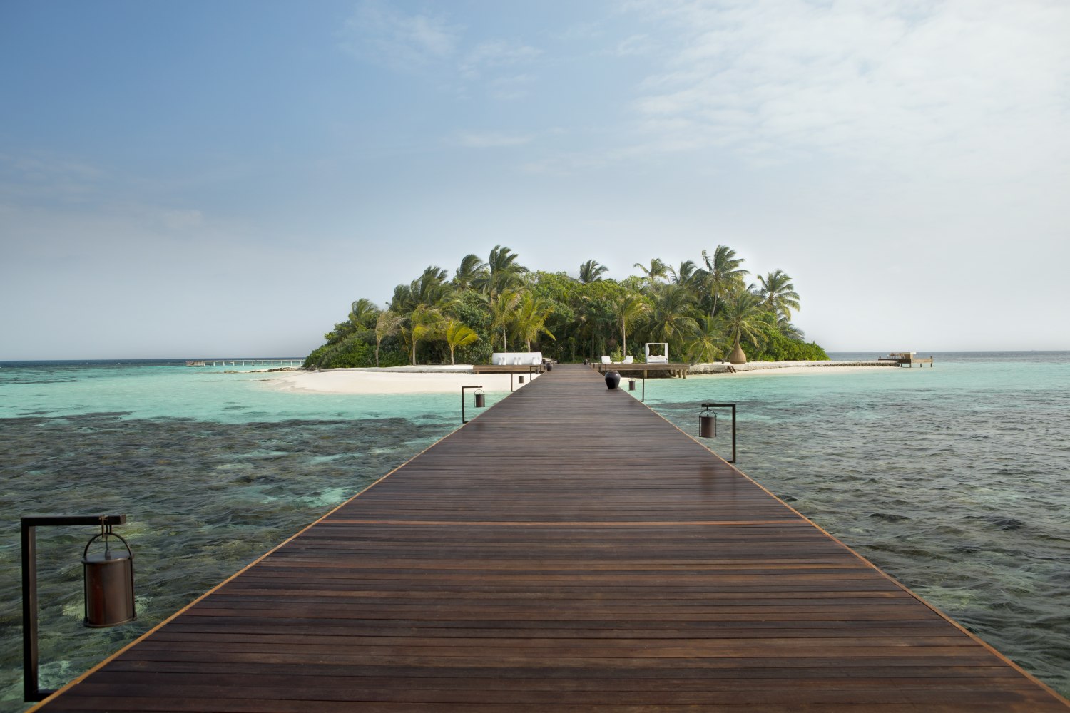 Isla privada en las Maldivas