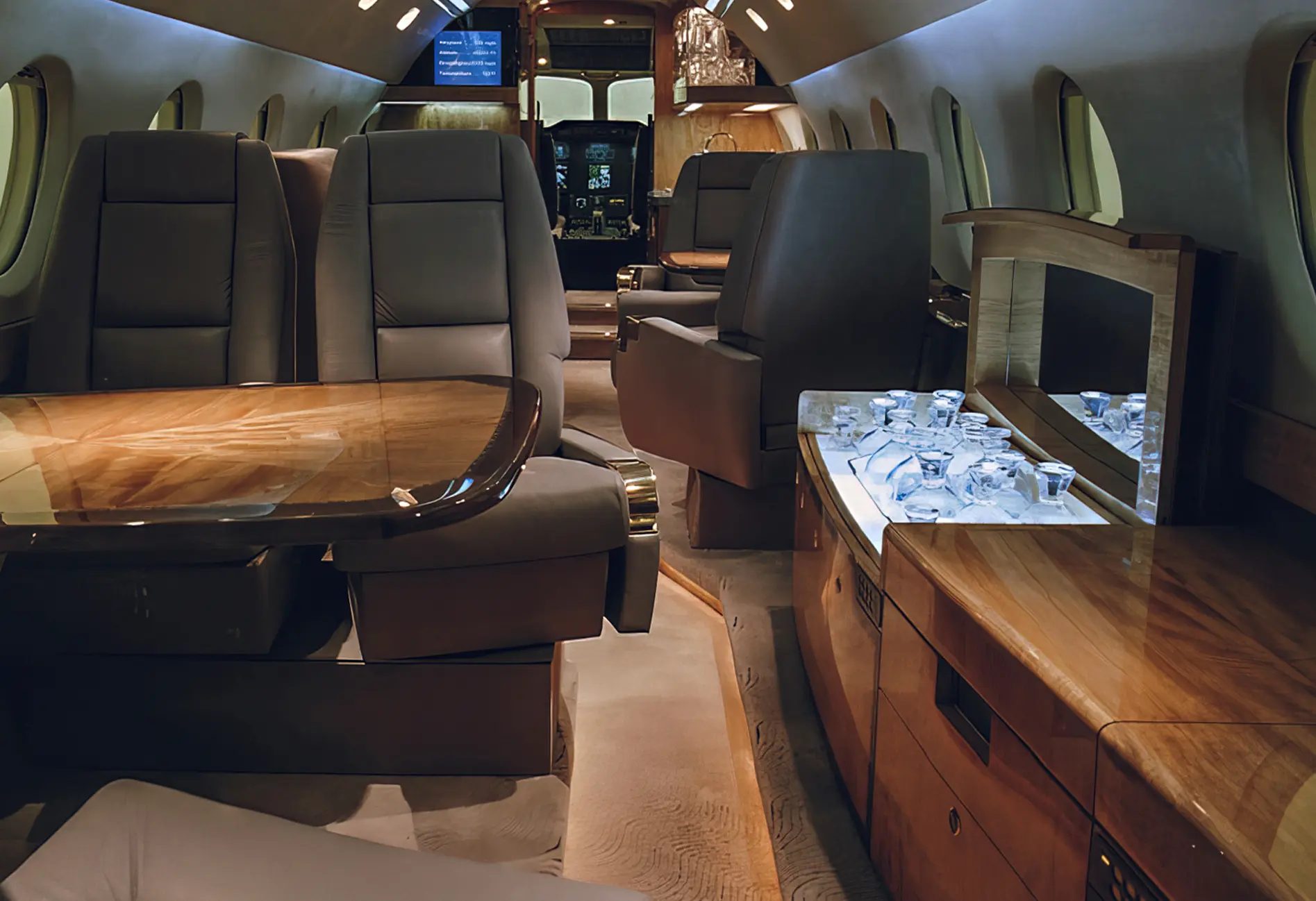 Interior jet privado