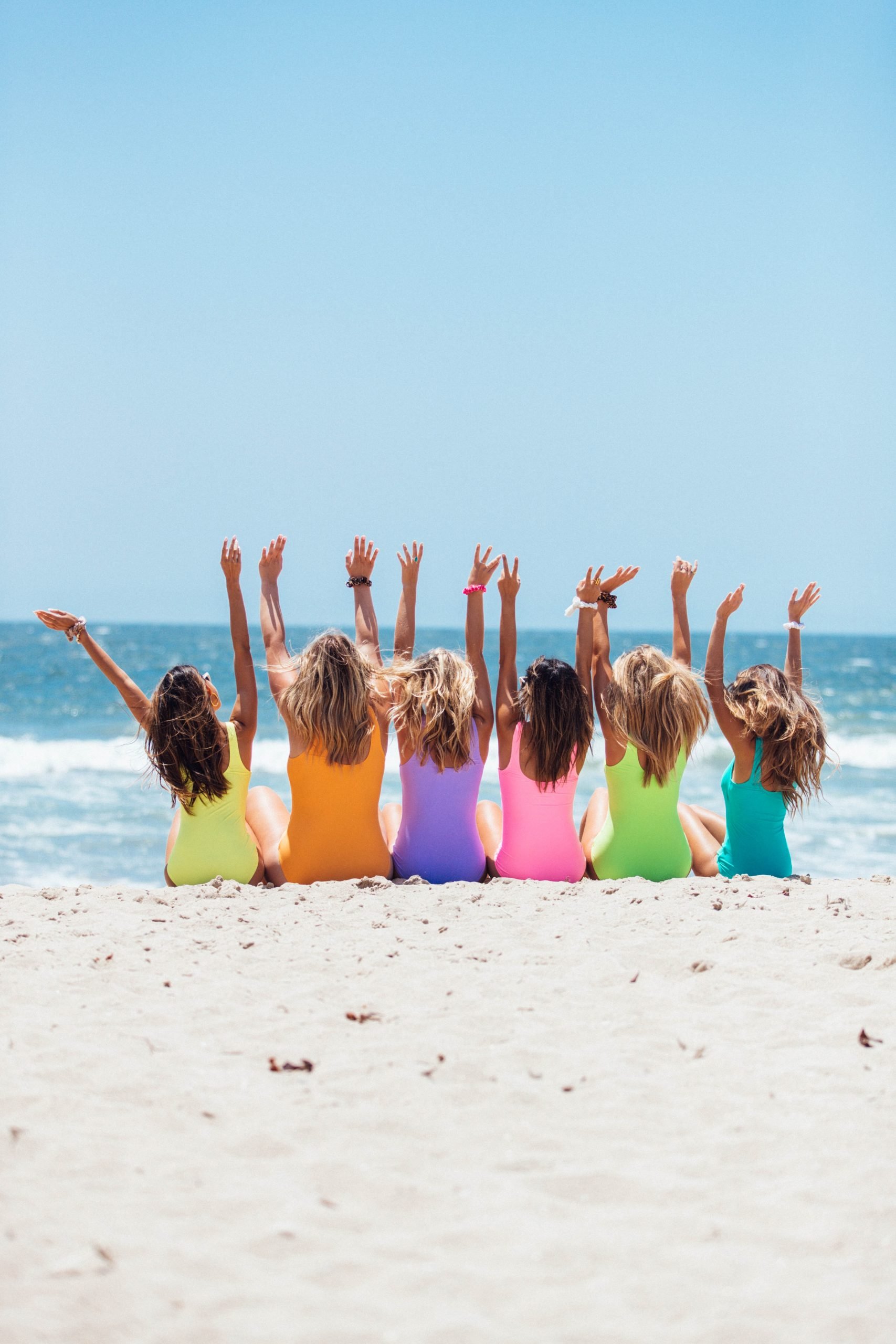 Amigas en la playa 