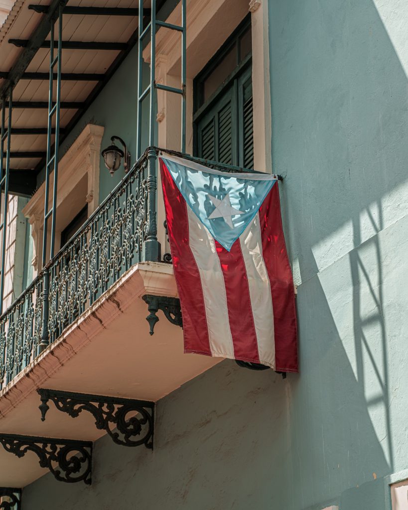 Bandera Boricua en San Juan de Pueto Rico