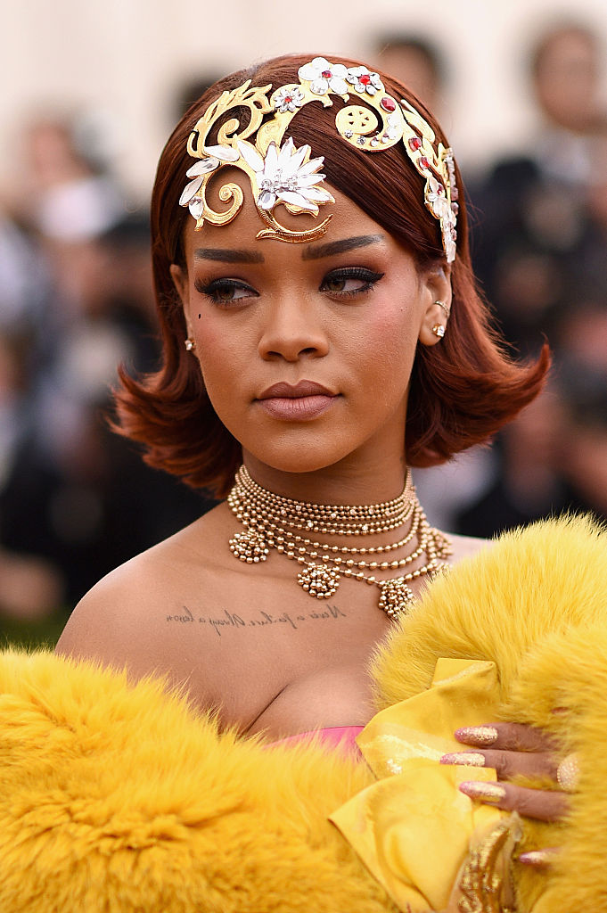 Rihanna en la gala del Met 2015