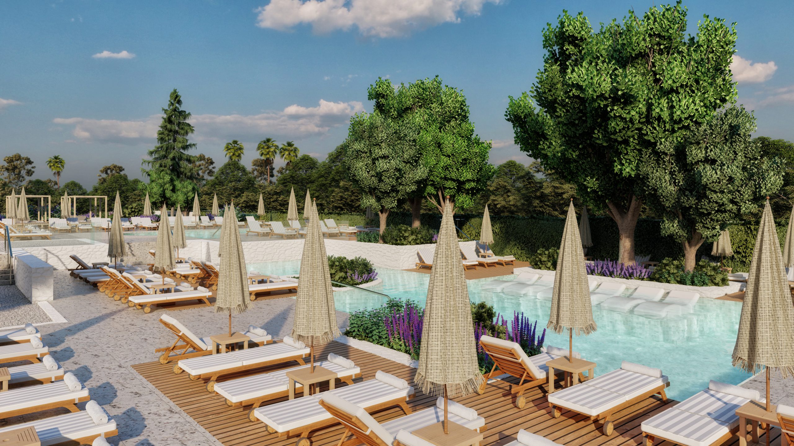 Una de las piscinas de TRS Ibiza Hotel