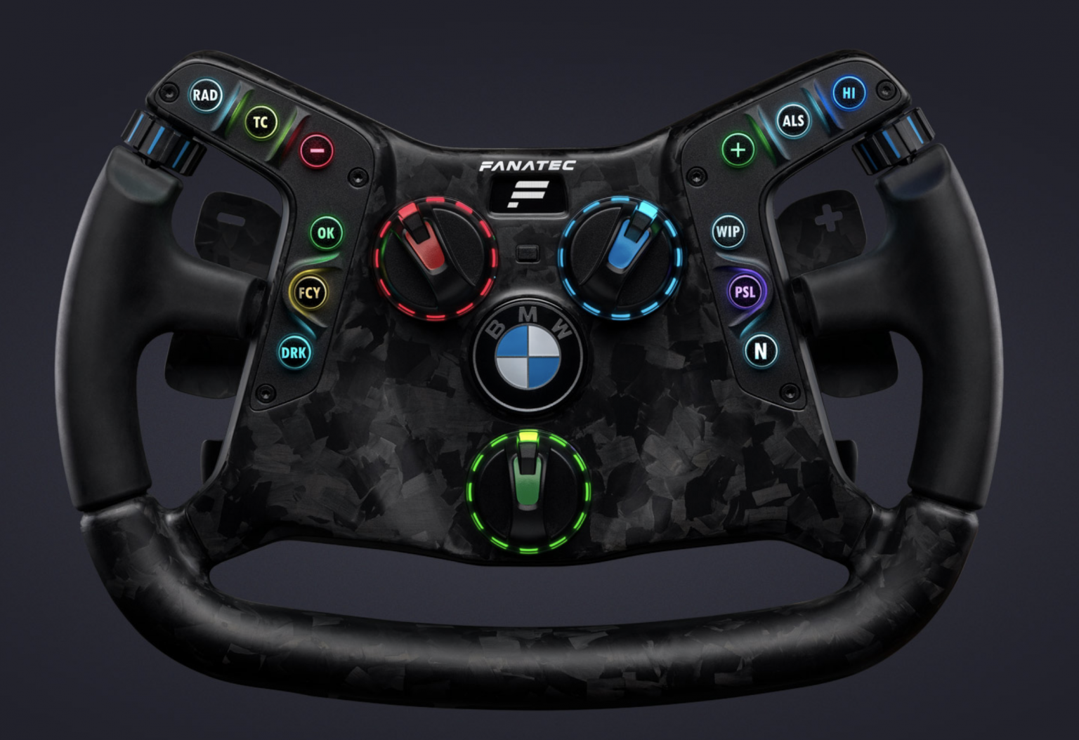 Este es el volante 'gaming' que sirve para el BMW M4 GT3 de la vida real