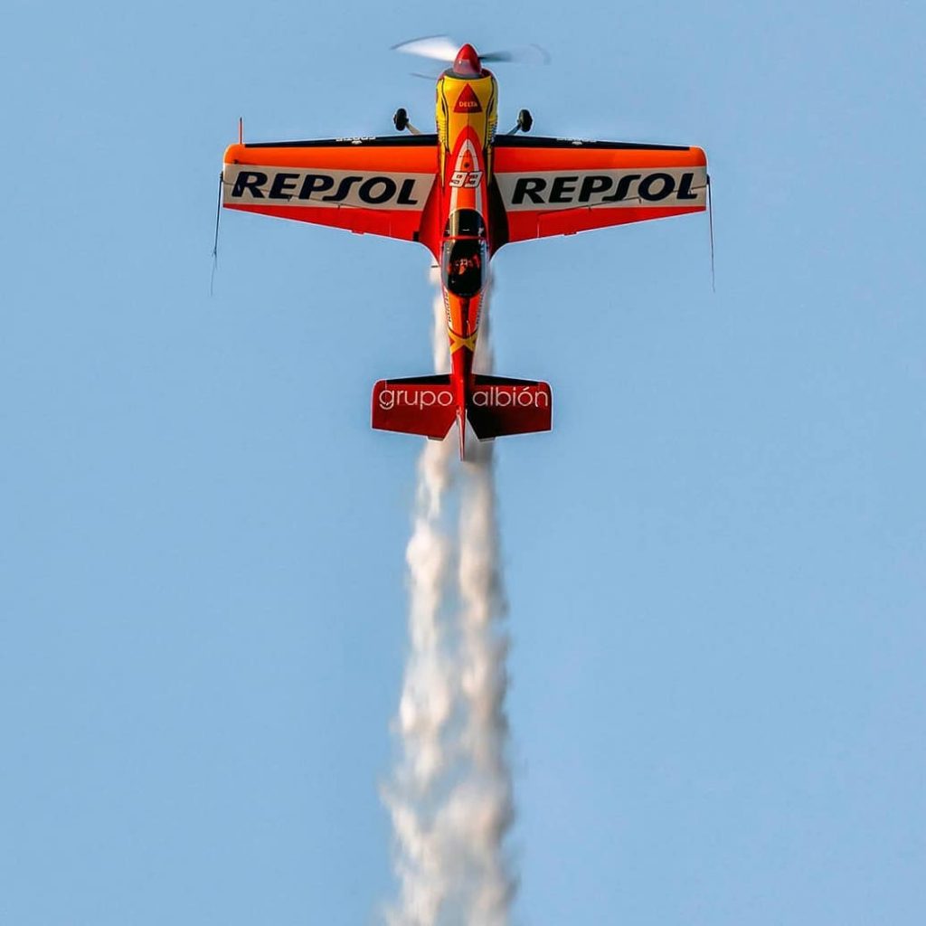 Una de las avionetas de Cástor Fantoba