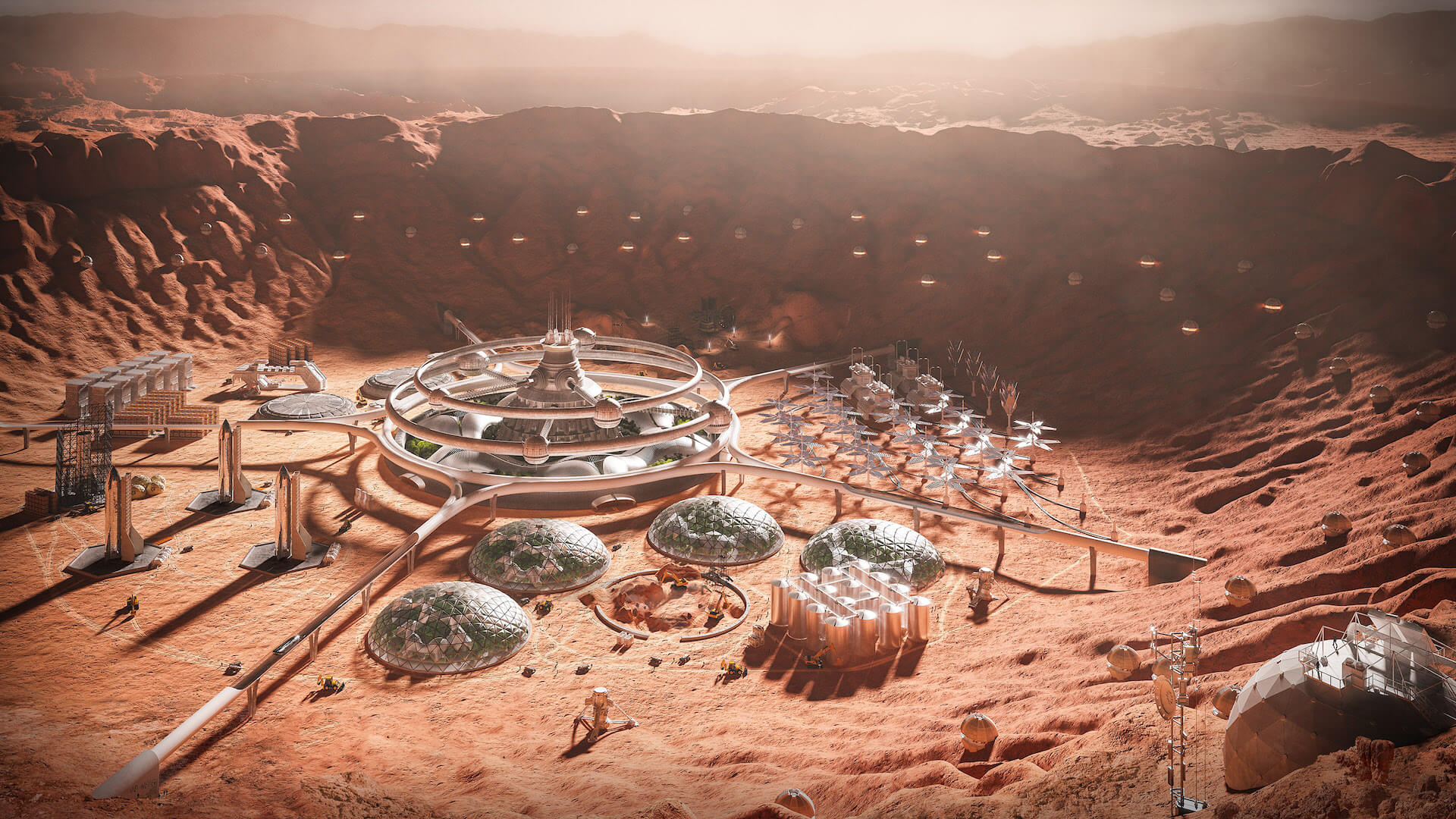 Así es el prototipo de cómo sería una ciudad en Marte