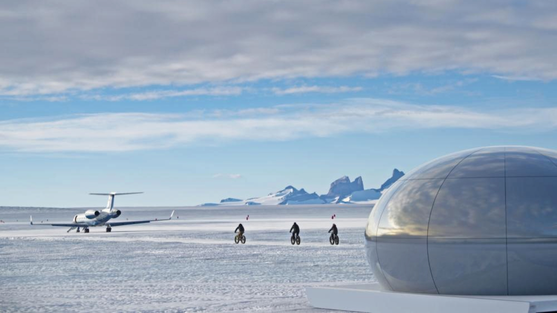 Un ‘viaje al fin del mundo’ a un campamento premium en la Antártida