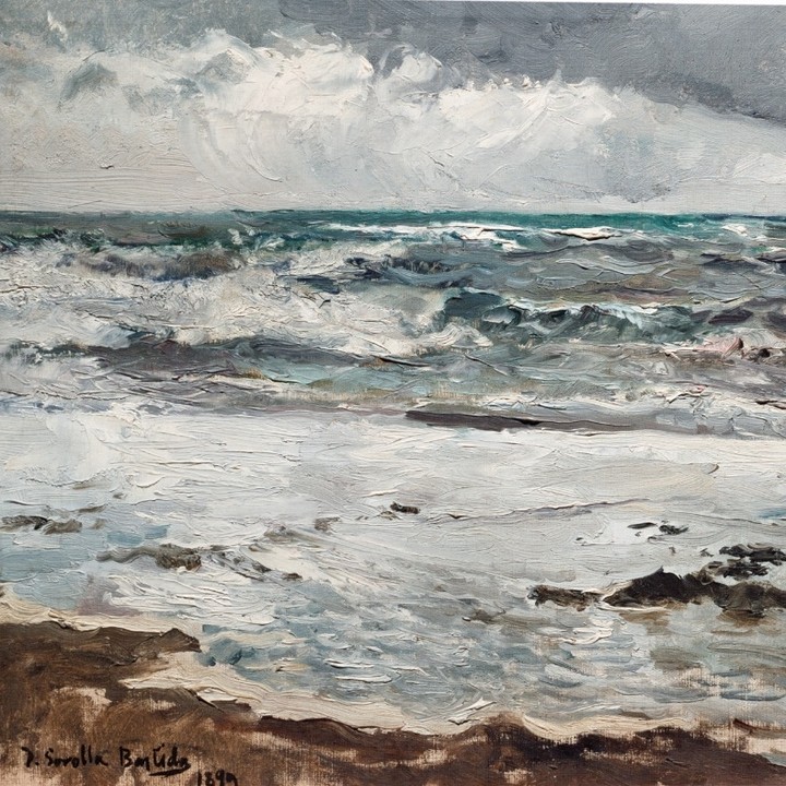 'Mar de tormenta, Valencia' (1899) de Joaquín Sorolla