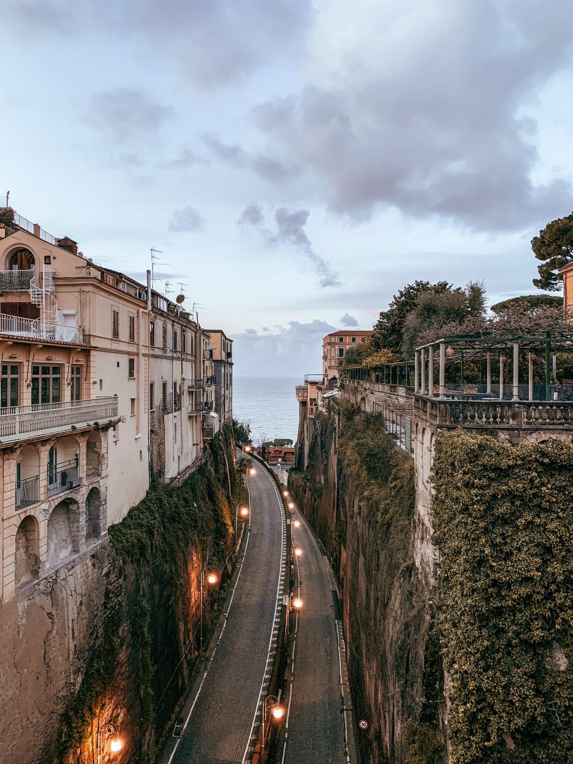 Carreteras en Sorrento