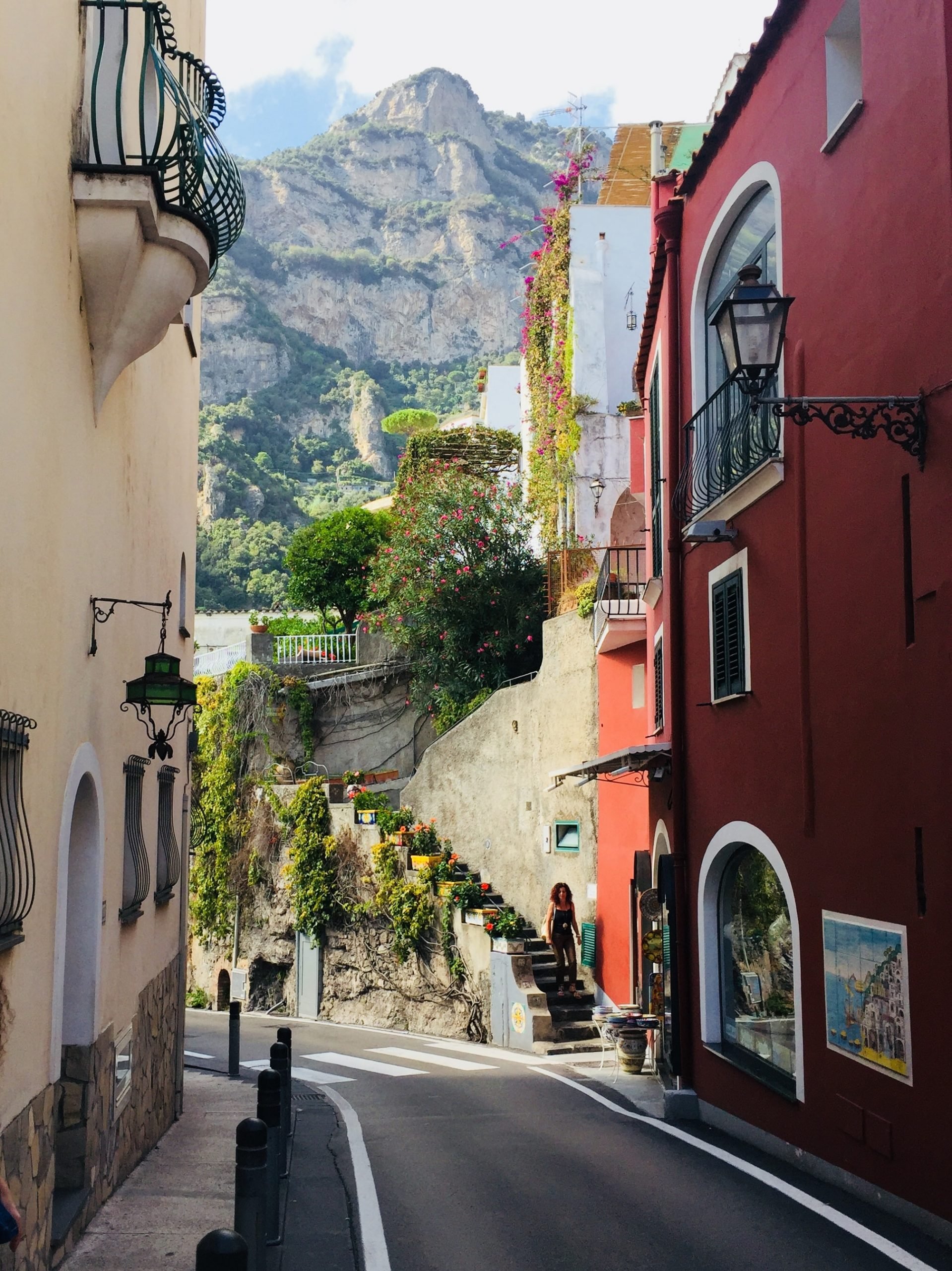 Carretera en Positano