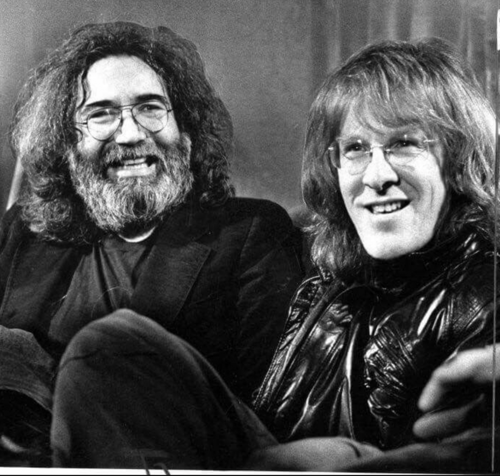 Jerry García de Grateful Dead y Grace Slick