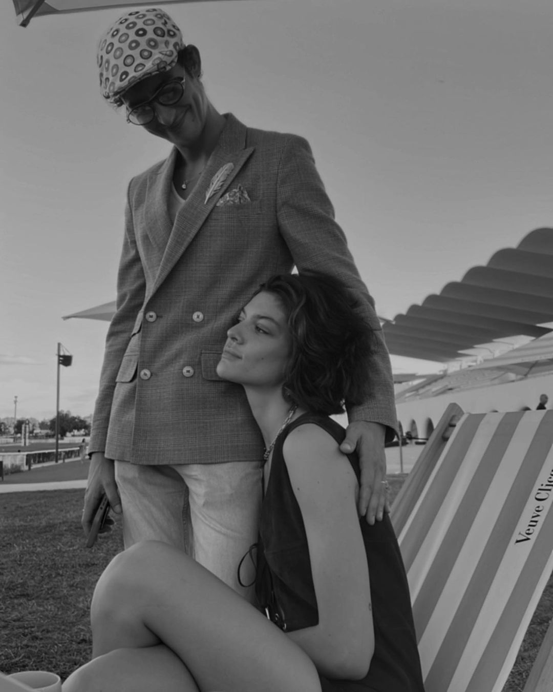 La modelo Marta Ortiz en las carreras de caballos
