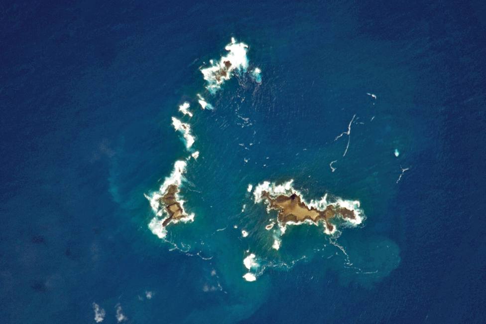 Vista aérea de las Islas Salvajes, Madeira