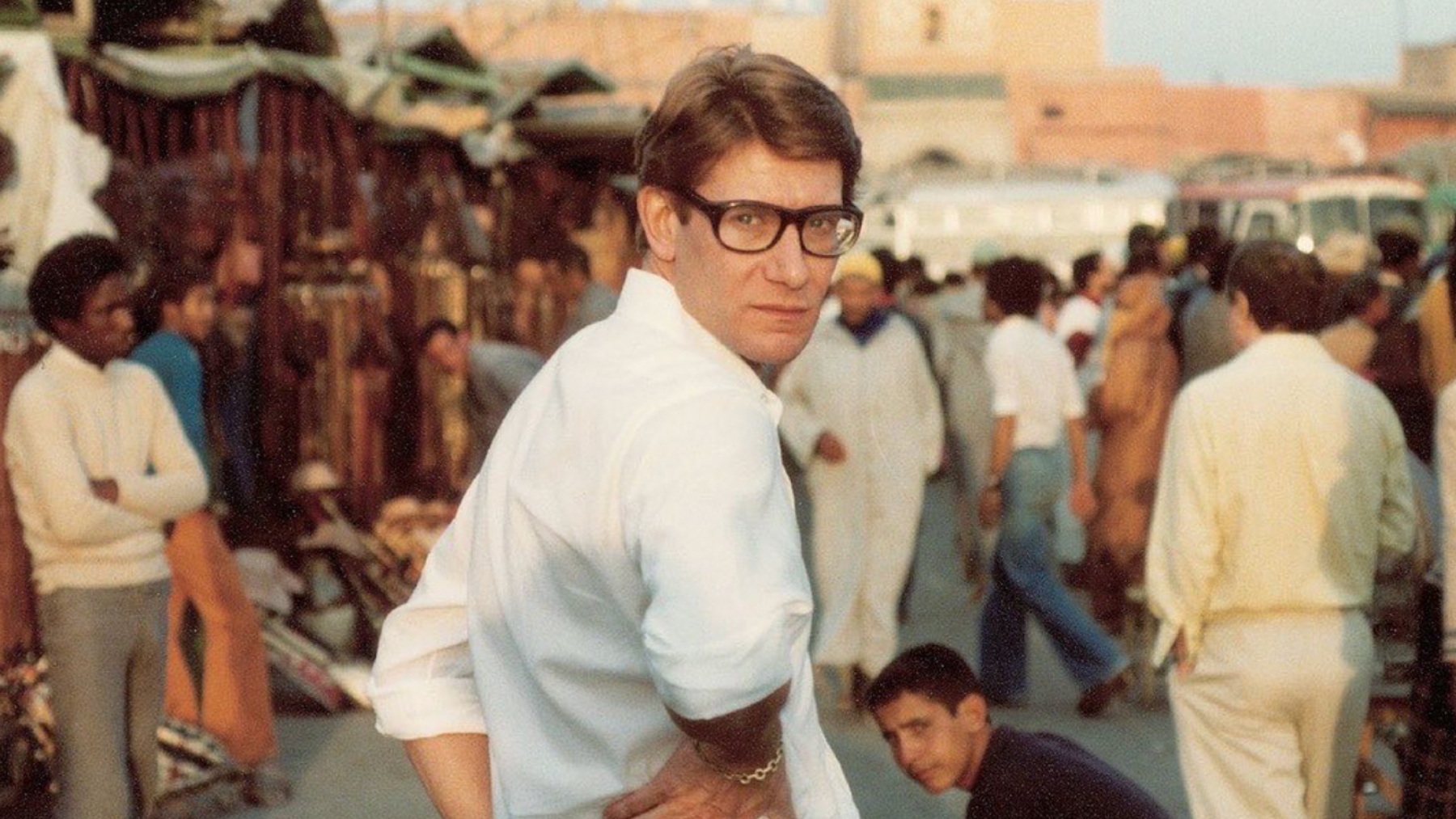 Fotografía de Yves Saint Laurent en Marrakech