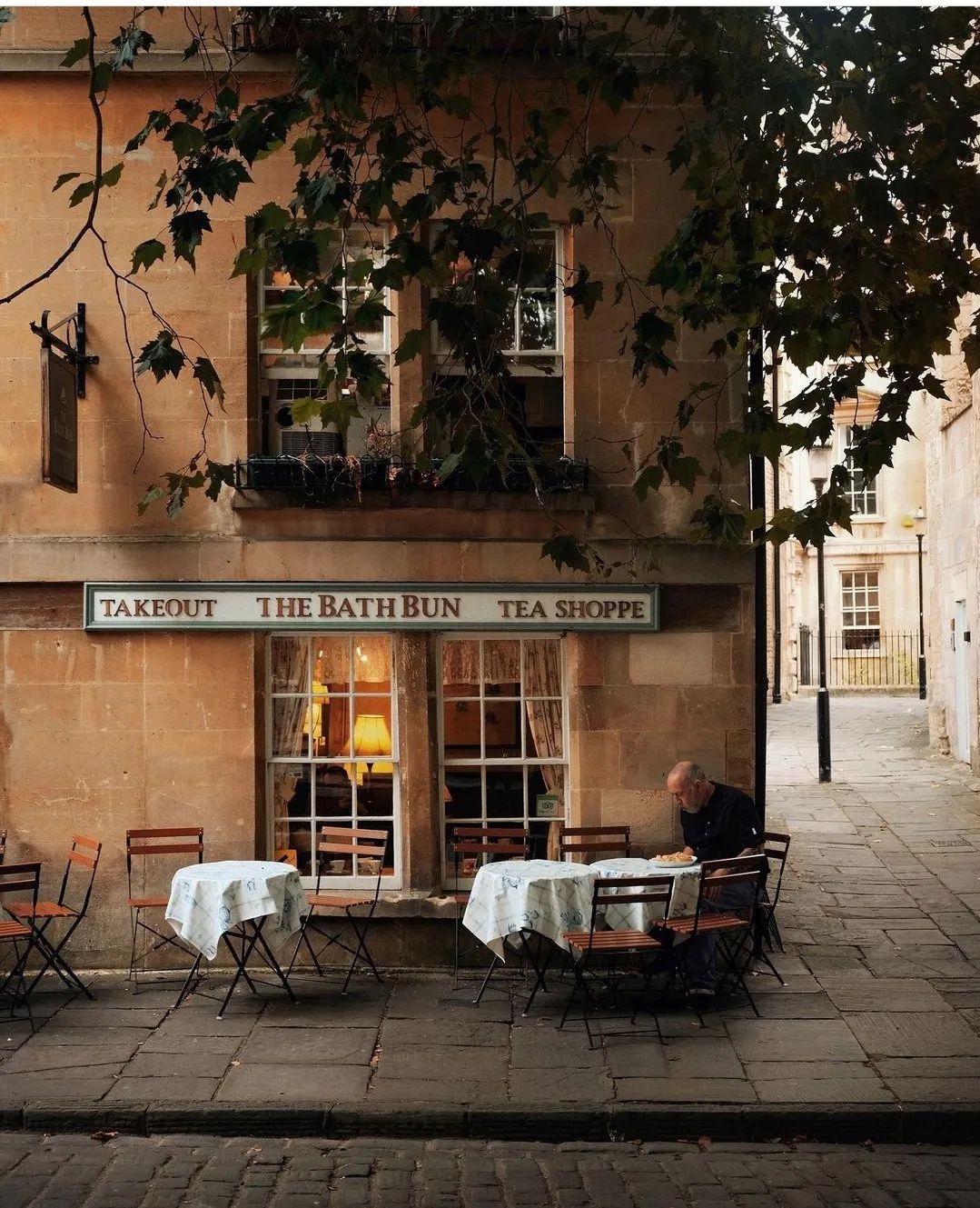 Una cafetería en Bath