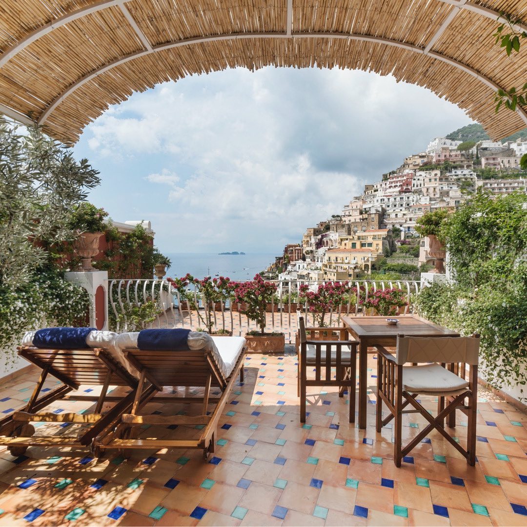 Terraza con vistas a Positano