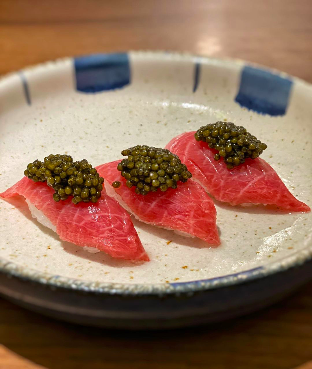 Nigiri con caviar